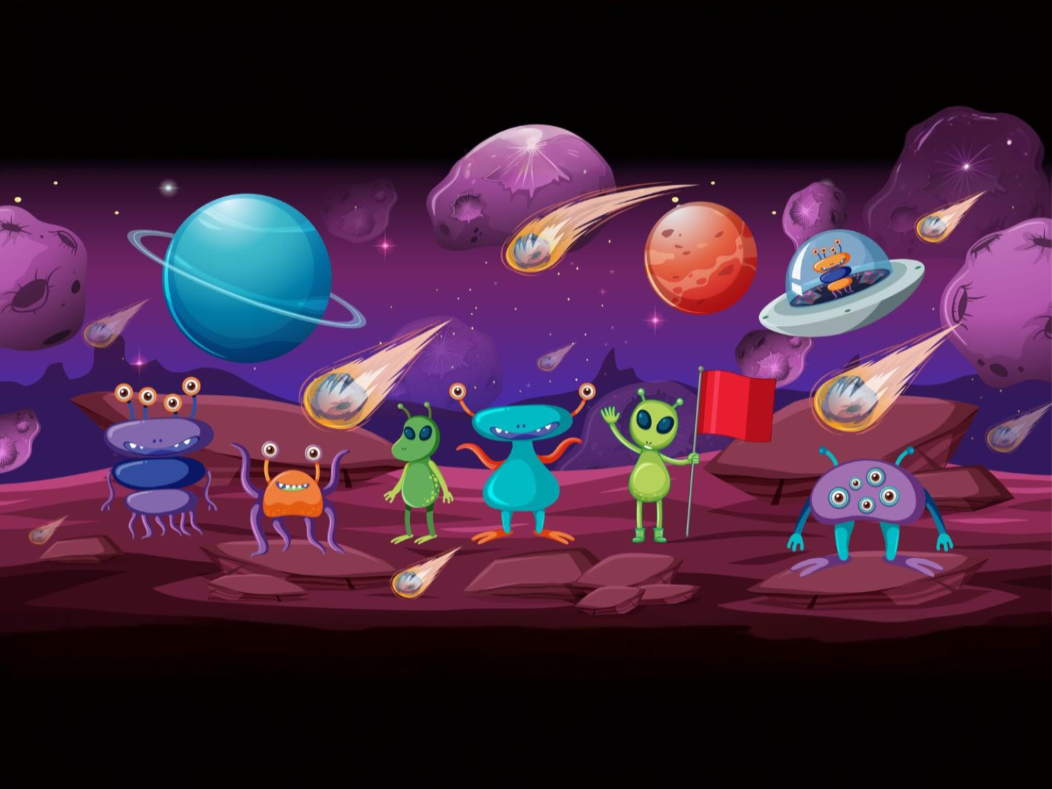 Planet Midbay Alien Mascot